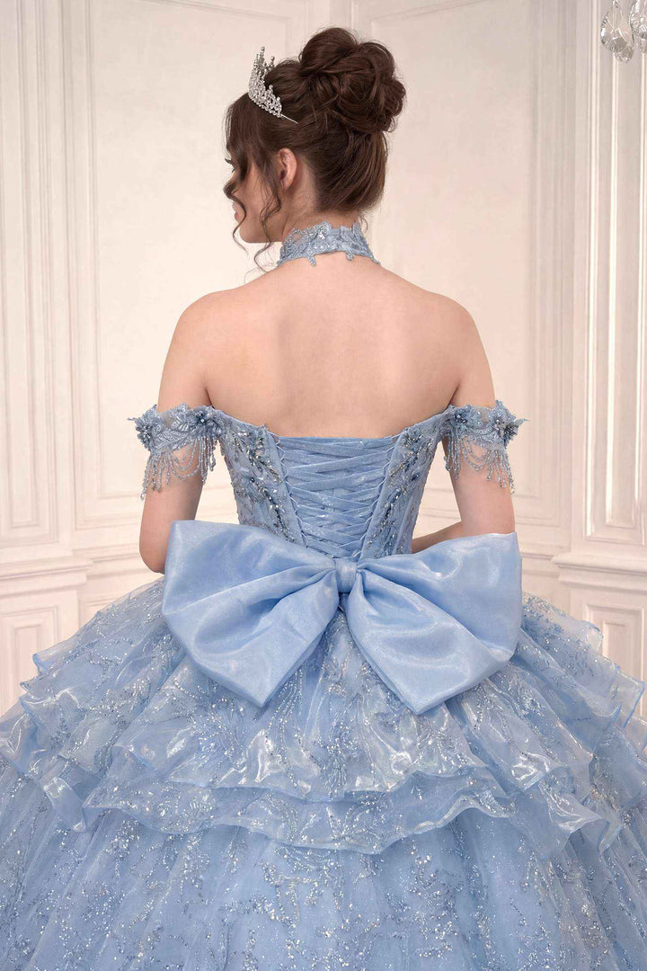 Ladivine 15742 Off the Shoulder Poofy Quinceanera Ball Gown