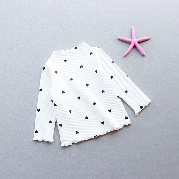 Love long-sleeved T-shirt children's bottoming shirt