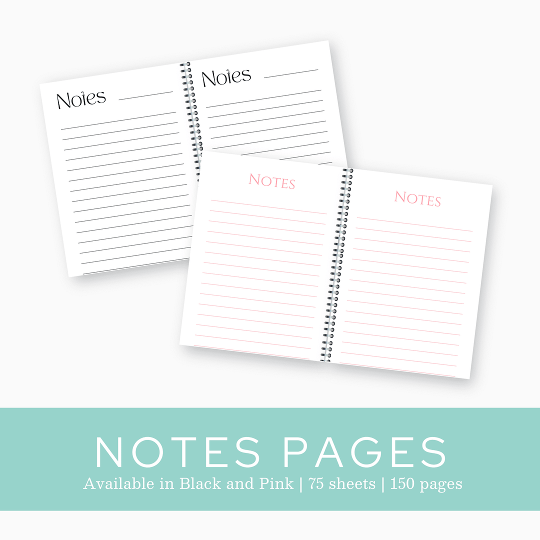 Pearl Petals Notebook - 8x10"