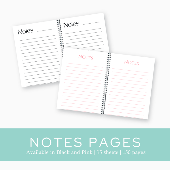 Pearl Petals Notebook - 8x10"
