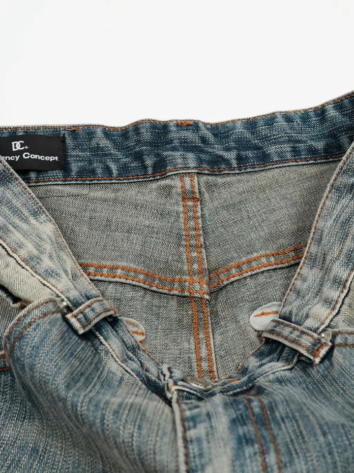 Men's Vintage Washed Baggy Jeans