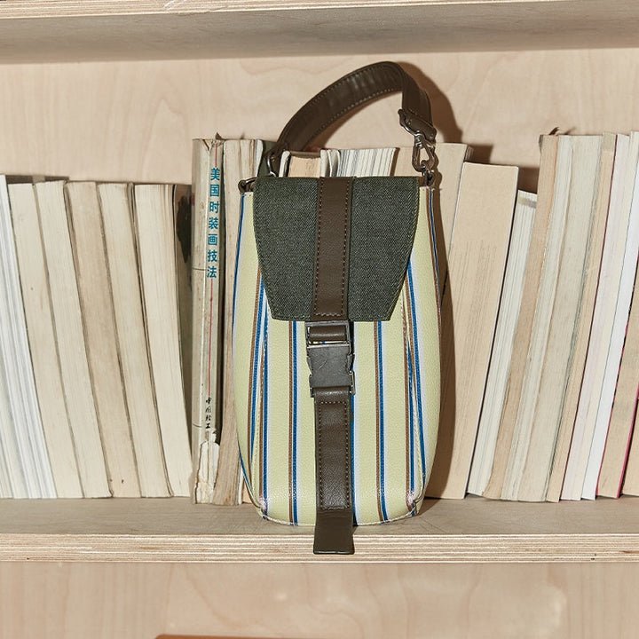 Striped Phone Bag, Cartoon Cute Handbag, Women's Small Square Bag, Crossbody Bag, Fashionable And Portable, Men's And Women's Styles