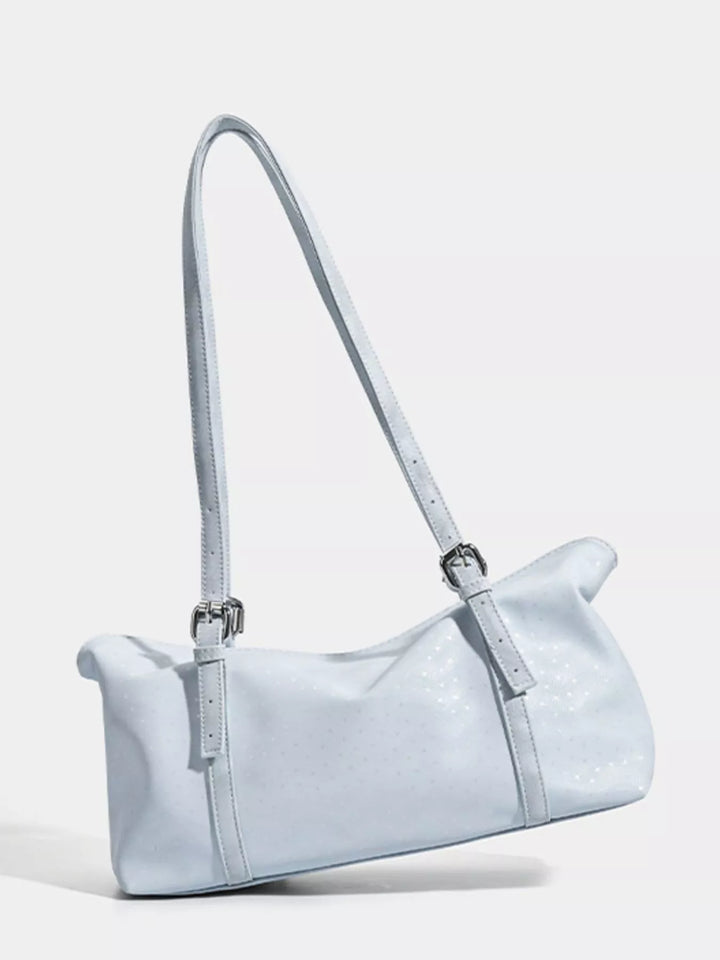 Leather Shoulder Bag with Star Charm