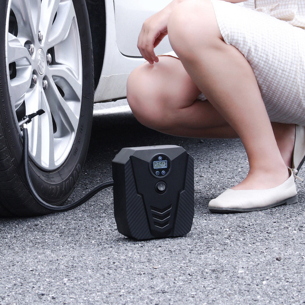Portable Car Air Compressor DC 12V Digital Tire Inflator Air  150 PSI Auto Air  For Car Motorcycle LED Light Tire