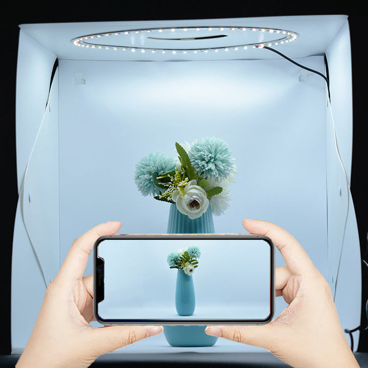 Folding Studio Adjustable Still Life Fill Light Shooting Soft Light Box with Six Color Back Cloth