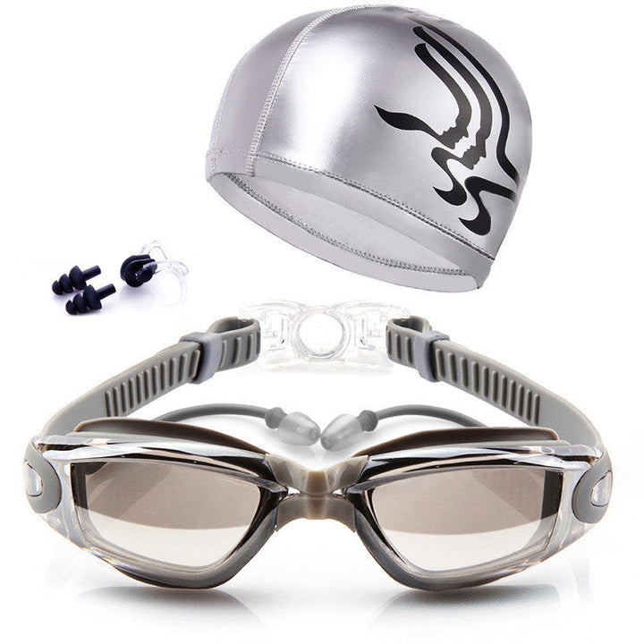 Swimming Goggles Set HD Waterproof Anti Fog Swimming Goggles