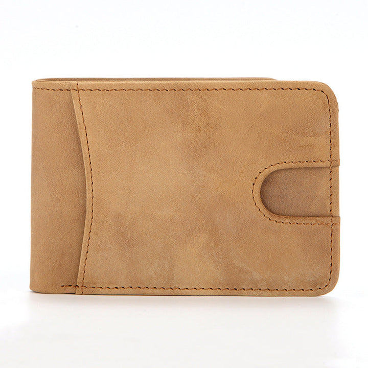 European and American RFID Men's Leather Wallet