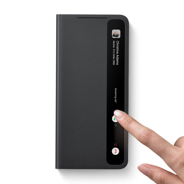 Mobile Phone Case Original Mirror Flip Cover With Spen Stylus Silicone Protective Cover