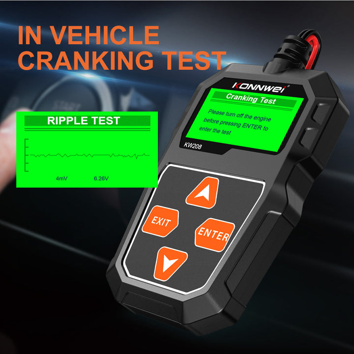 Konnwei Kw208 Car Battery Battery Resistance Tester