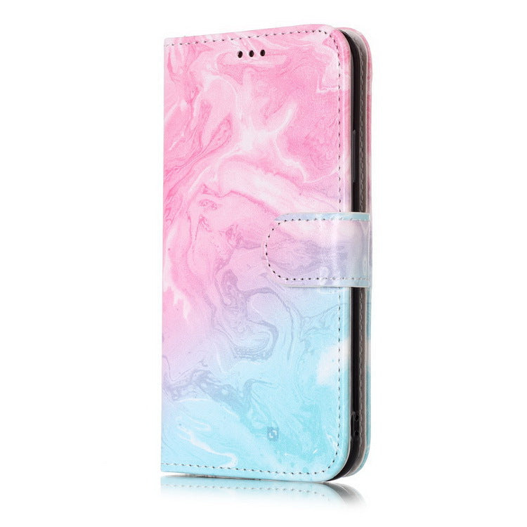 Compatible With Apple, Marble Flip Wallet Case For  11 Pro Max 12 X Xs Max XR 7 8 6 6S Plus Book Style Phone Case 3D Vision Leather Cases Coque
