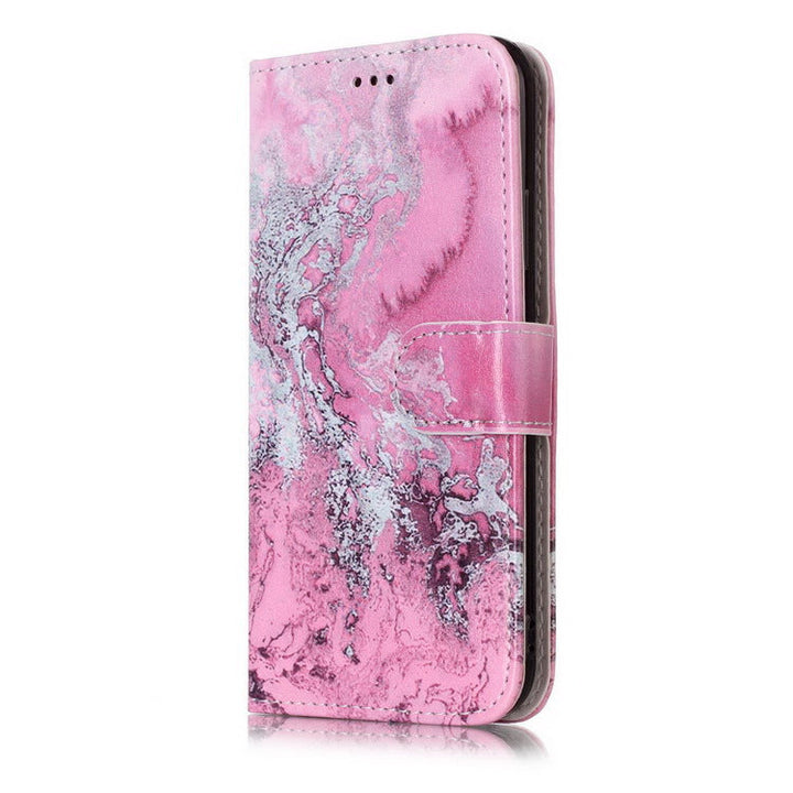 Compatible With Apple, Marble Flip Wallet Case For  11 Pro Max 12 X Xs Max XR 7 8 6 6S Plus Book Style Phone Case 3D Vision Leather Cases Coque