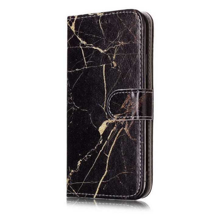 Compatible With Apple, Marble Flip Wallet Case For  11 Pro Max 12 X Xs Max XR 7 8 6 6S Plus Book Style Phone Case 3D Vision Leather Cases Coque