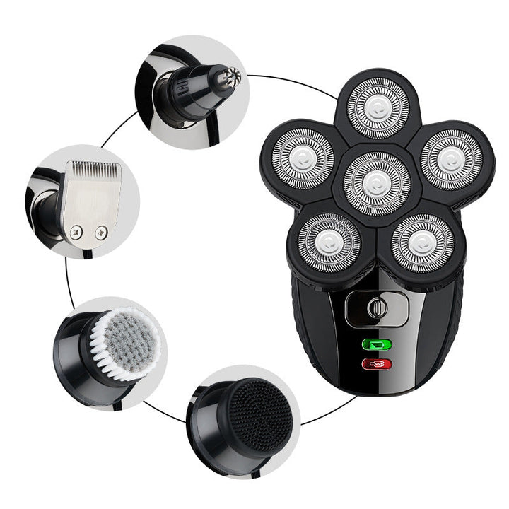 Electric Shaver Razor Men's Rechargeable Beard Knife Bald Hair Clipper