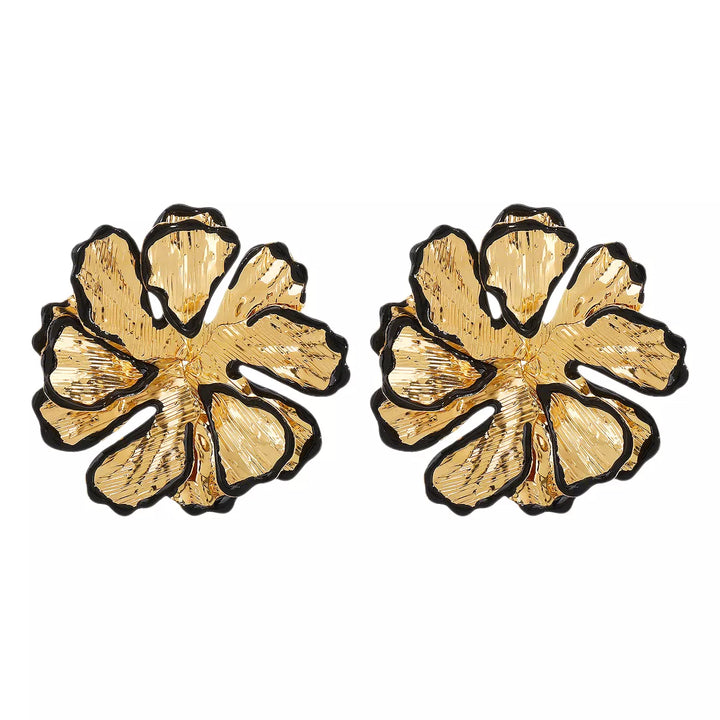 18K Gold-Plated Flower Stud Earrings