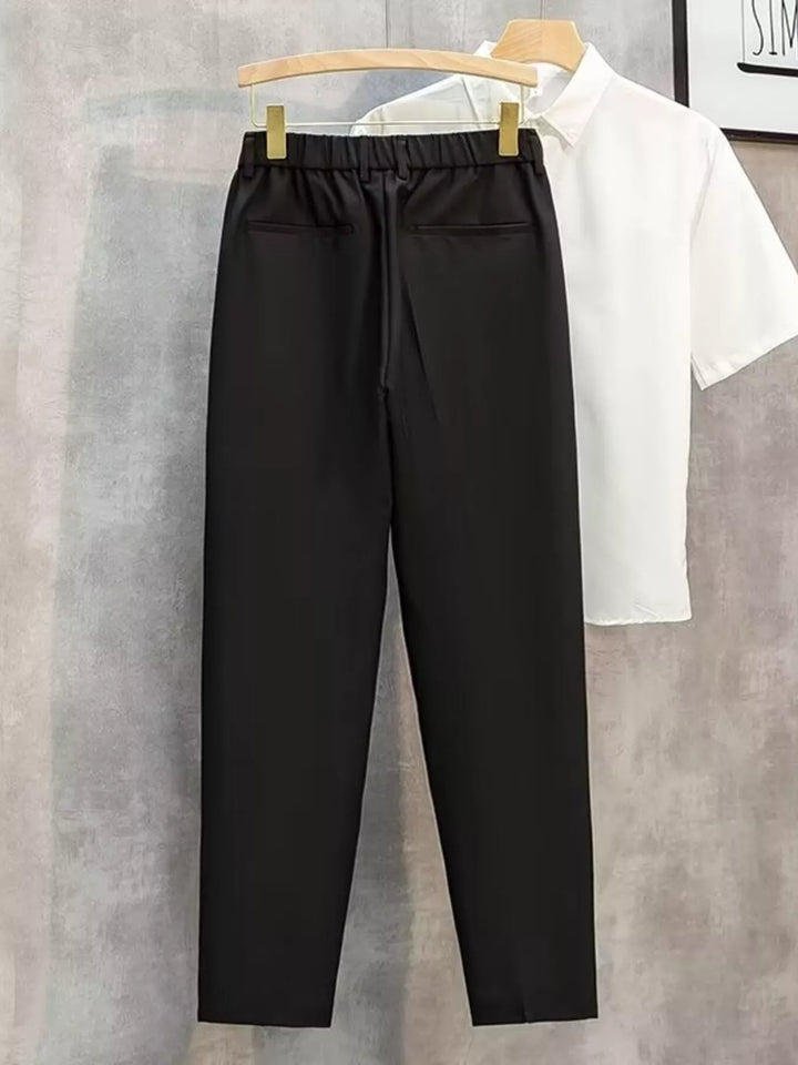 Men's Plus Size Classic Straight-Leg Pants