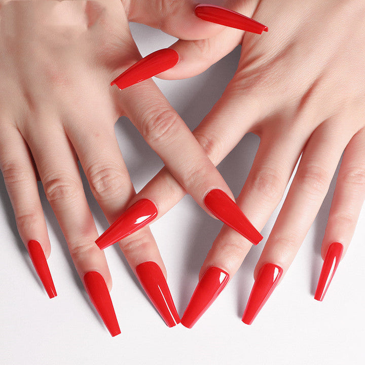 A variety of colors to choose from Nail Art Long Coffin Fake Nails Ballet Nail Patch Wearing Nail Bag