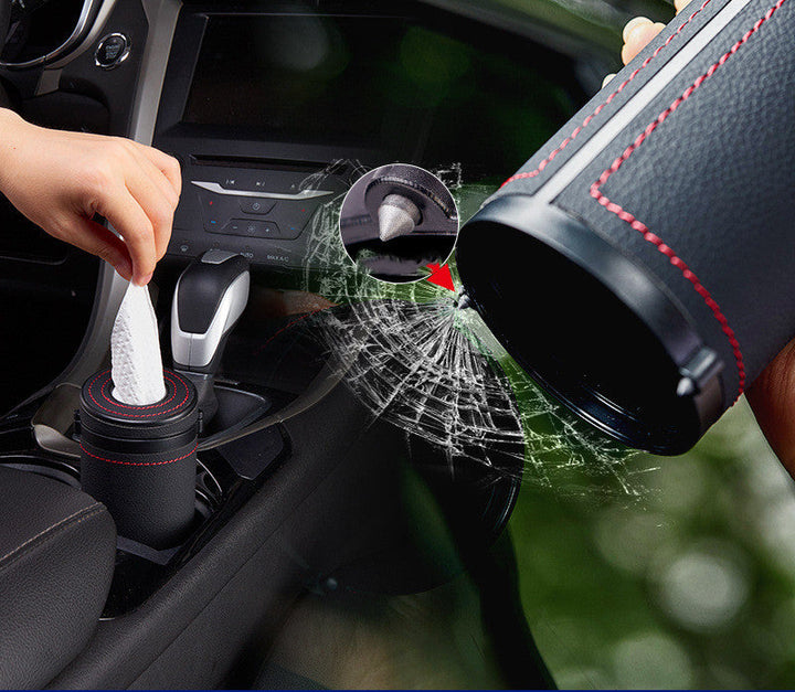 Cylinder Safety Hammer Tissue Cup Pull-out Tissue Box