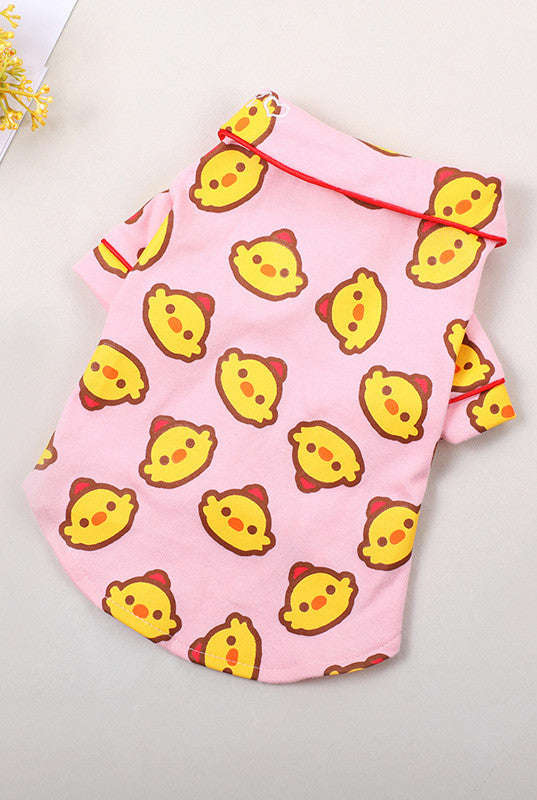 Spring And Summer Dog Clothes Cotton Home Clothes Teddy Pet Air-Conditioned Room