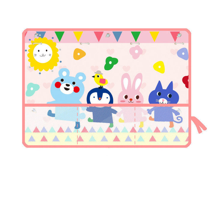 New Car Sunshade With Net Bag Multifunctional Storage Sunscreen Storage Bag Cartoon Car Sucker Curtain