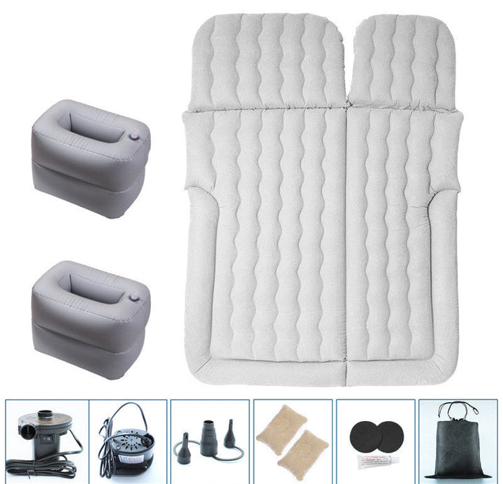 Stock Car Interior Accessories Home Car Dual Purpose Inflatable Bed Car Suv Air Cushion Bed Travel Inflatable Mattress