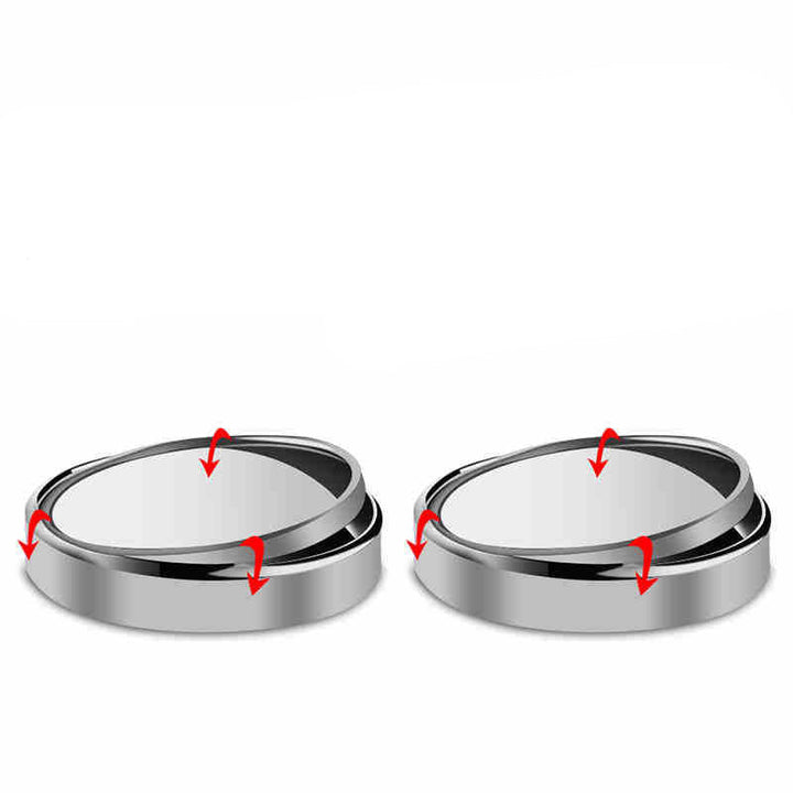 Rearview Mirror Car Small Round Mirror 360 Degree Adjustable Blind Spot Mirror Mirror Auxiliary Mirror Large Field Of View Small Round Mirror