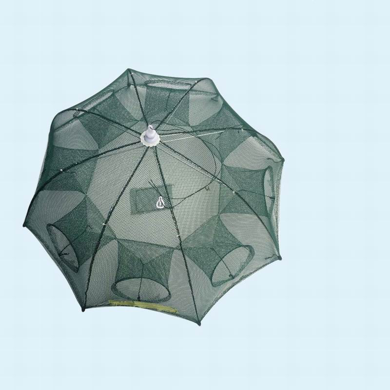 Strengthened 4-20 Holes Automatic Fishing Net Shrimp Cage Nylon Foldable Fish Trap Cast Net Cast Fold Crab Trap Fishing Network