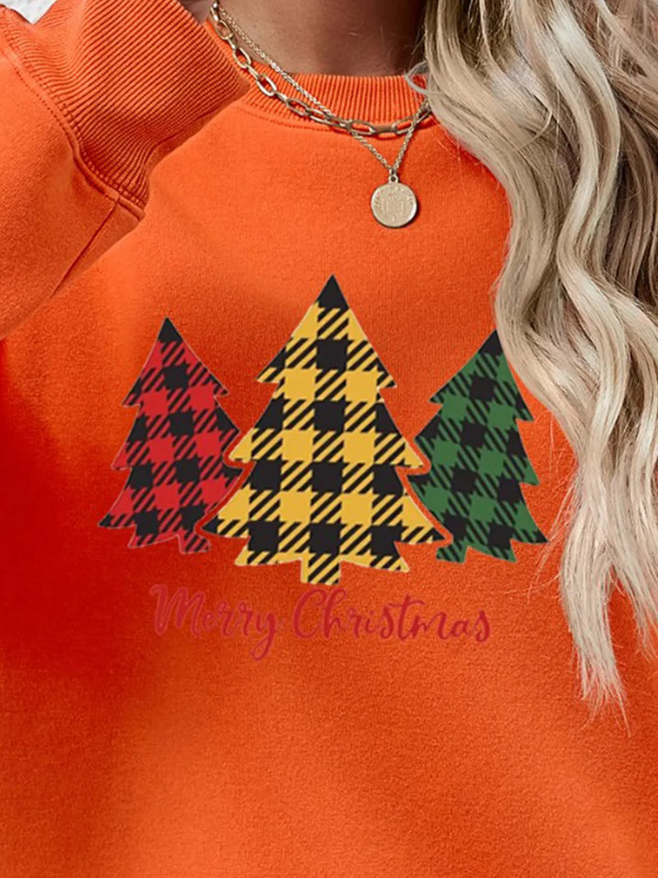 MERRY CHRISTMAS Dropped Shoulder Sweatshirt