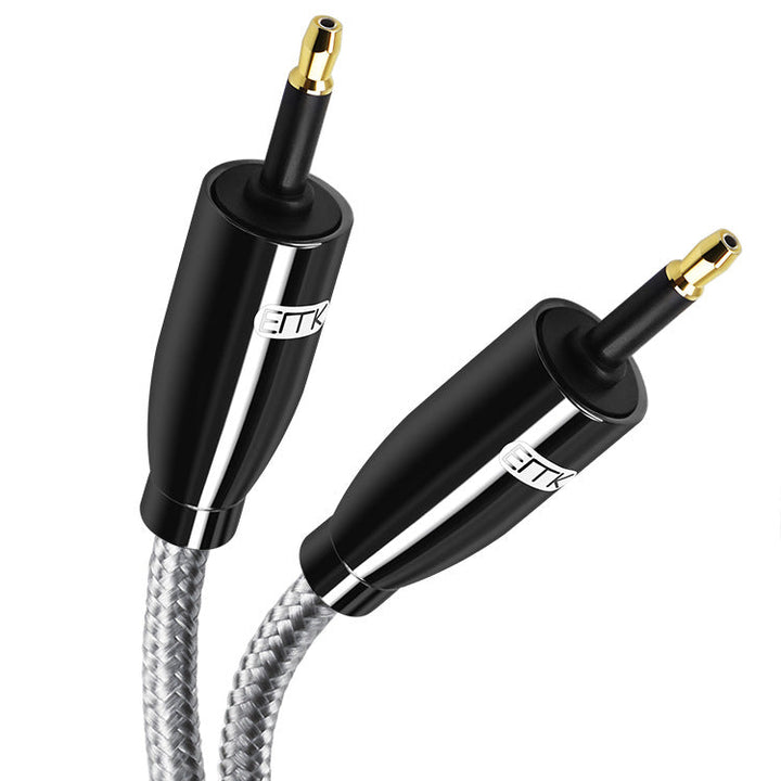 EMK Mini Toslink Audio Cable SPDIF Optical Cable 3.5 To 3.5 Optical Audio Cable