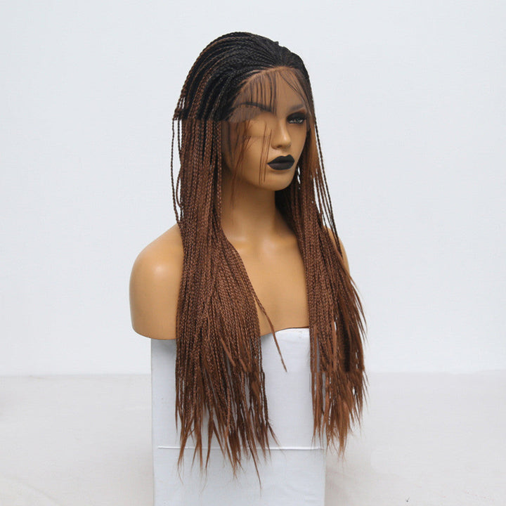 Gradient Brown Three-strand Long Braid