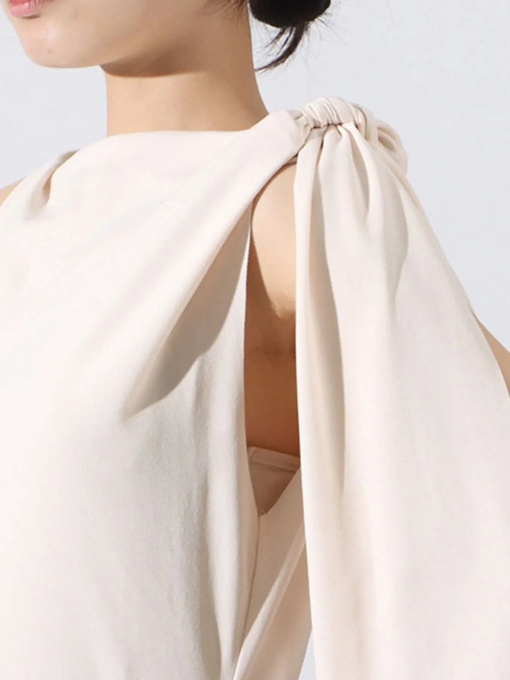 Tie Shoulder Sleeveless Maxi Dress