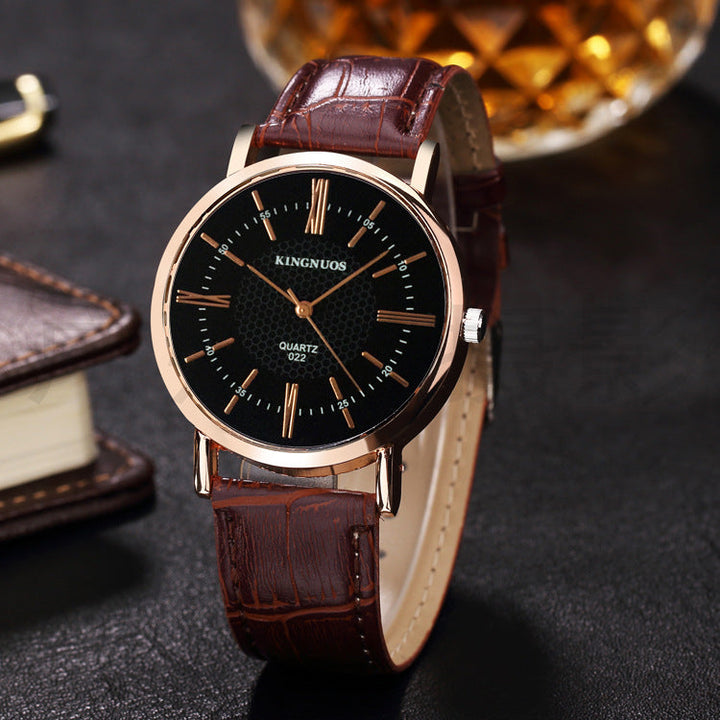 Fashionable Rose Gold Roman Digital Belt Couple Student Belt Watch Factory Direct Sales