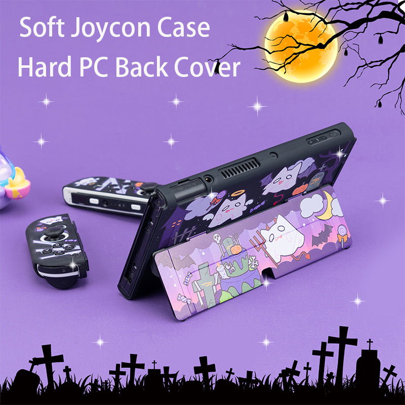 NS Game Soft Shell Case Cute Demon Stand