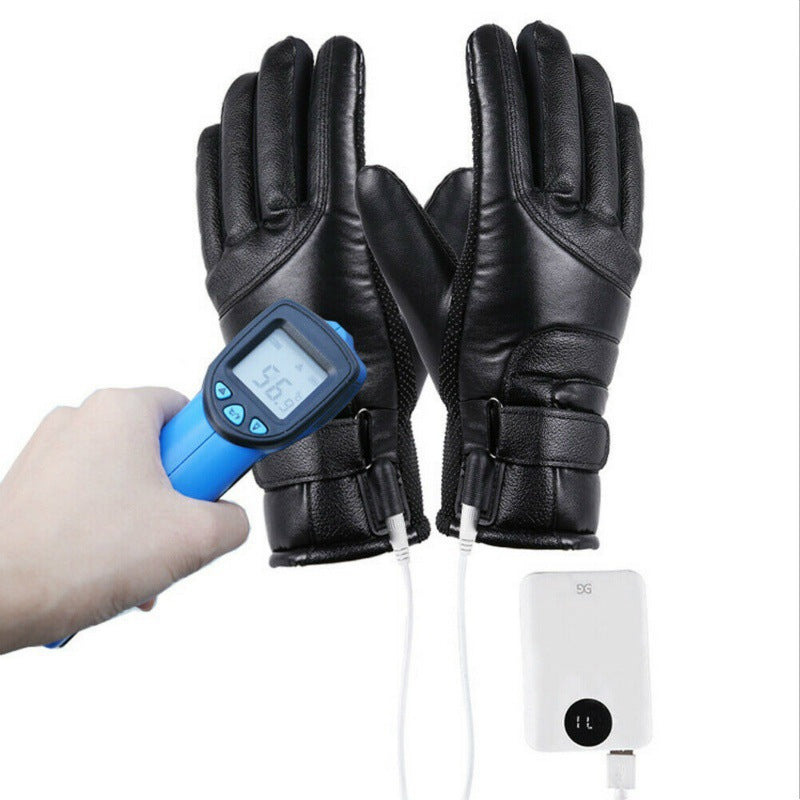 Power Bank Gloves With USB Heating Windproof And Cold-resistant
