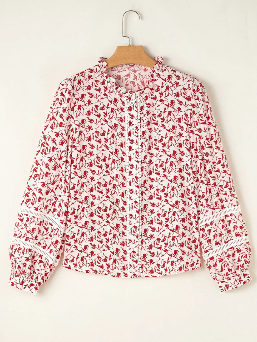 Floral Button Down Long Sleeve Shirt