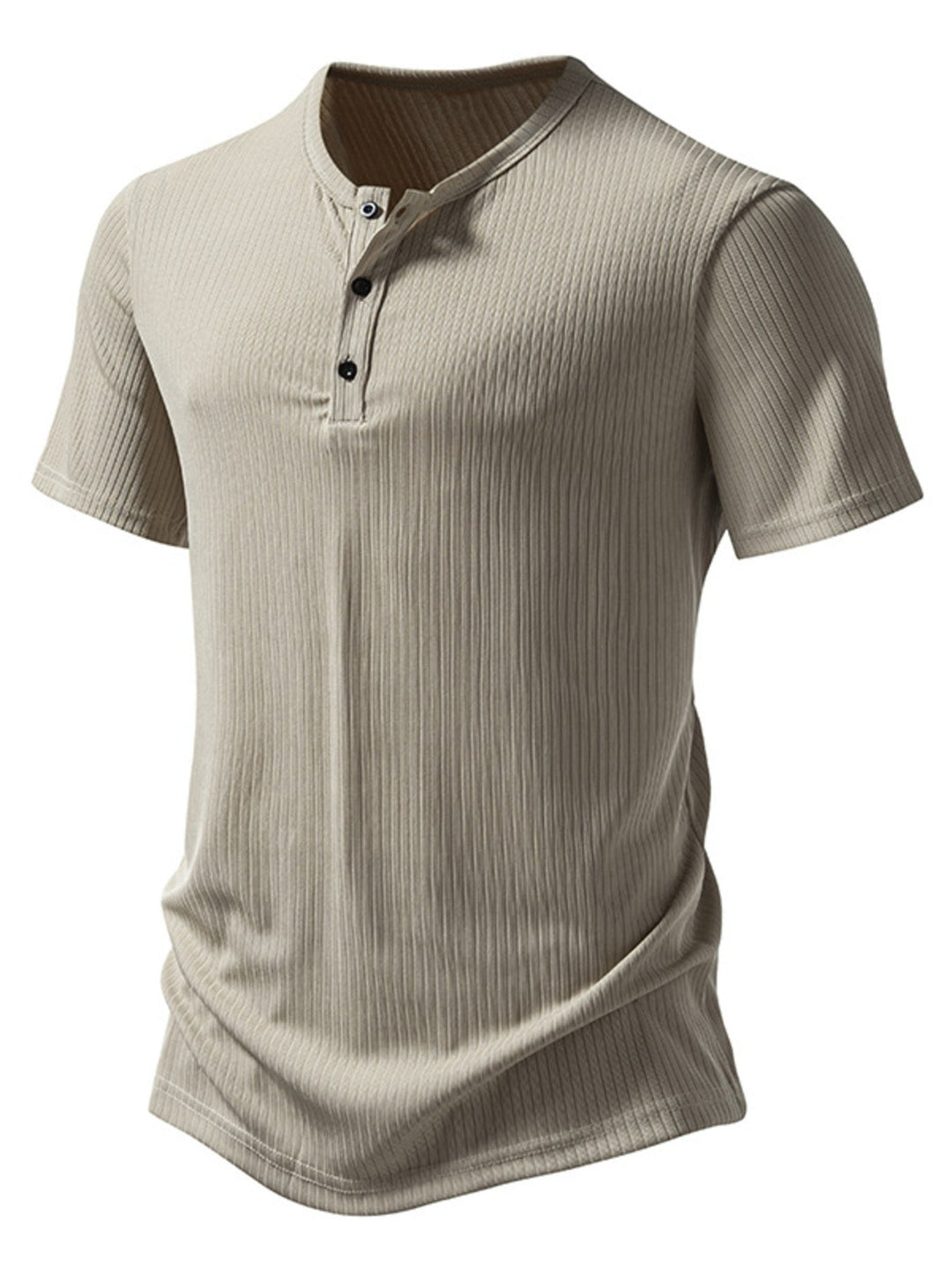 Men's Button Detail Short Sleeve T-Shirt