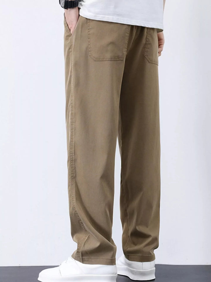 Men's Plus Size Casual Straight-Leg Pants