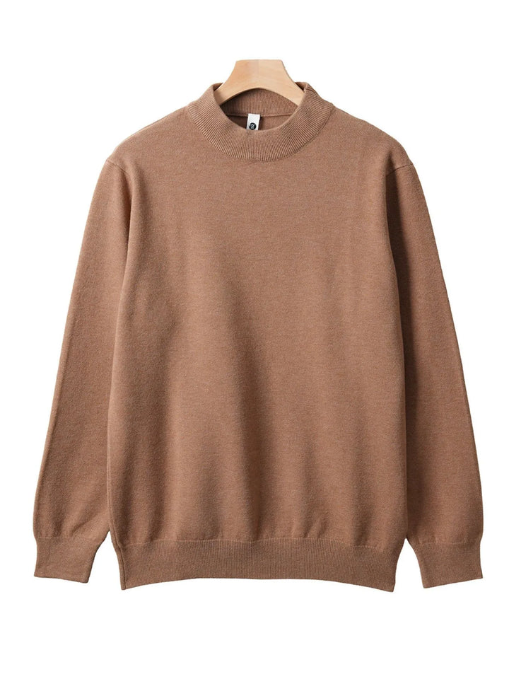 Men's Plus Size Round Neck Long Sleeve Sweater