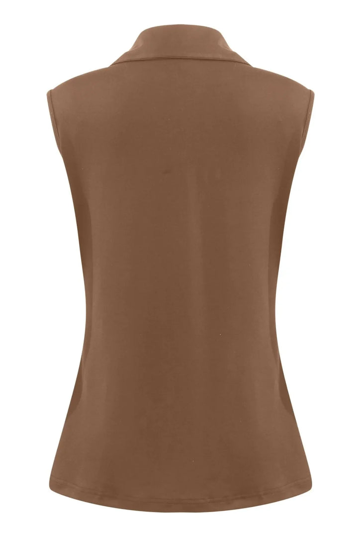 Button Down Sleeveless Top