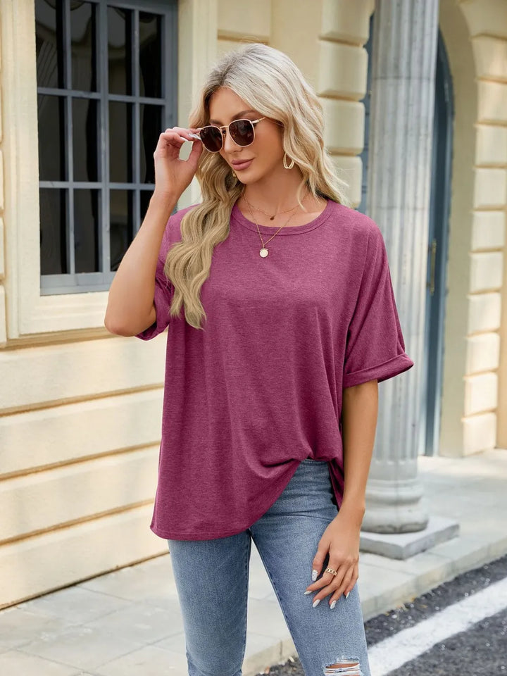 Florira Round Neck Half Sleeve T-Shirt