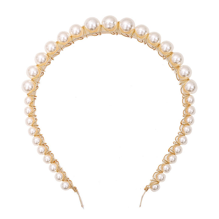 Thin pearl headband