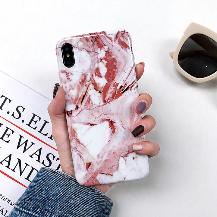 Compatible with Apple, Smooth Marbled IPhone 11 Pro Max Silicone Soft Case