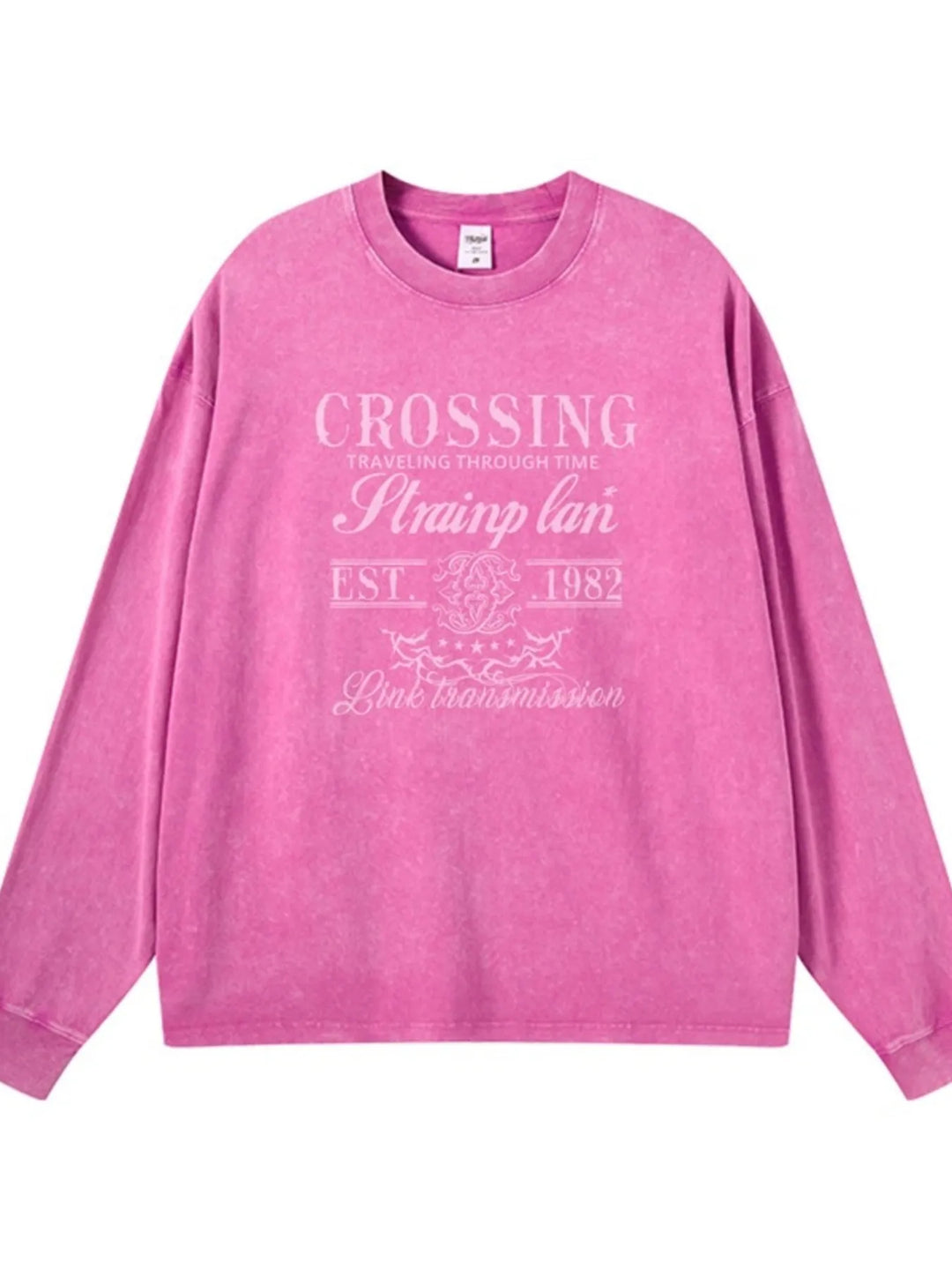 Men's Graphic Round Neck Long Sleeve T-Shirt