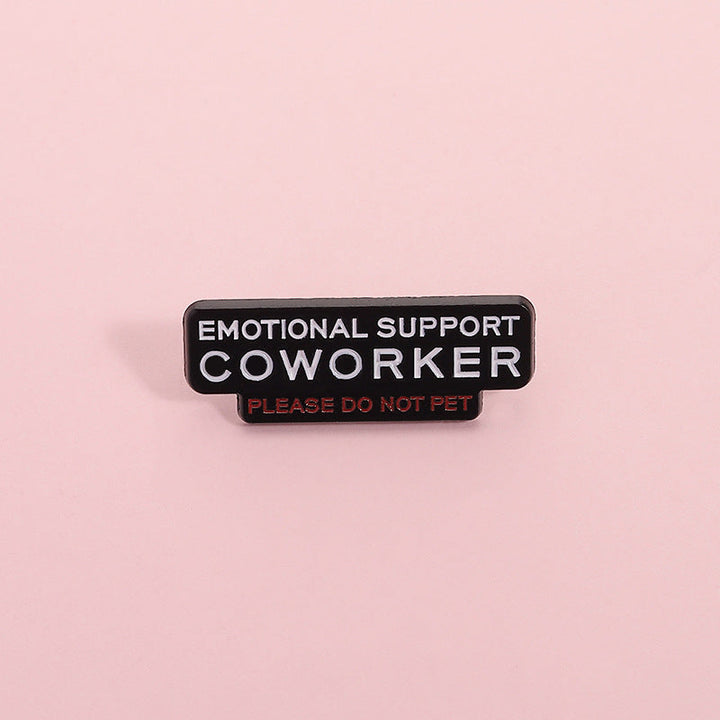 Retro Personalized English Letter Metal Enamel Badge