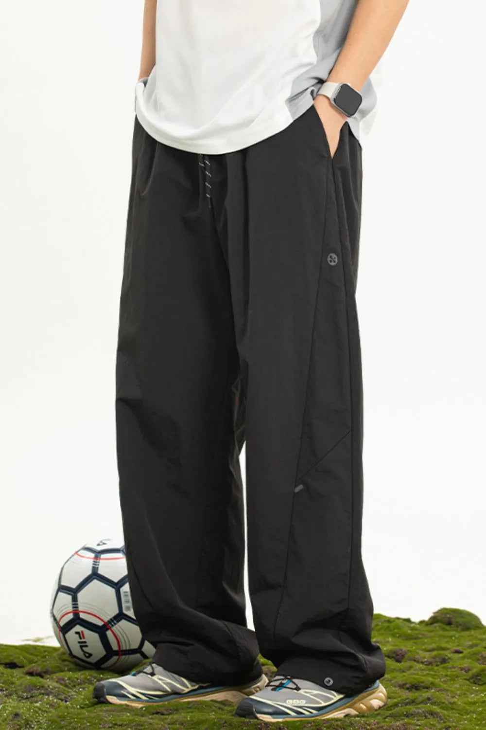 Men's Plus Size Drawstring Loose Fit Pants