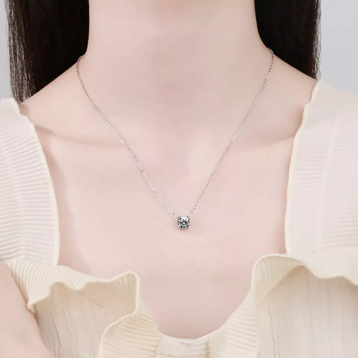 2 Carat Moissanite Pendant Necklace