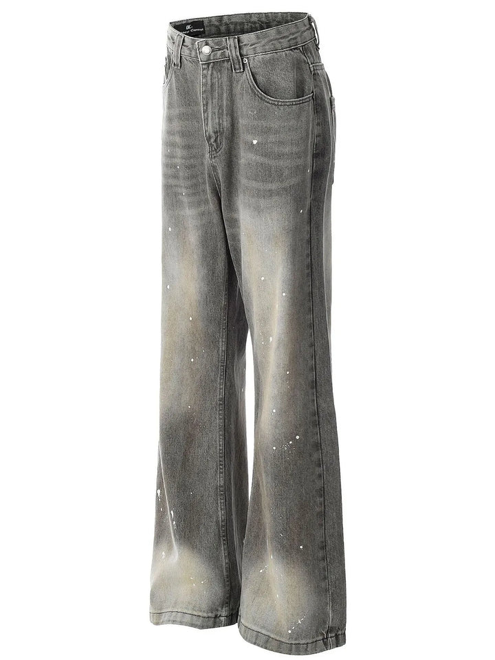 Men's Pocketed Wide Leg Jeans