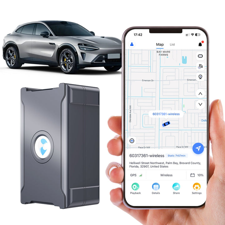 Anti-Theft Hidden GPS Tracker With Remote Control Real-Time Vehicle Tracker For Car, Truck, Motorcycle & Luggage, Subscription Required