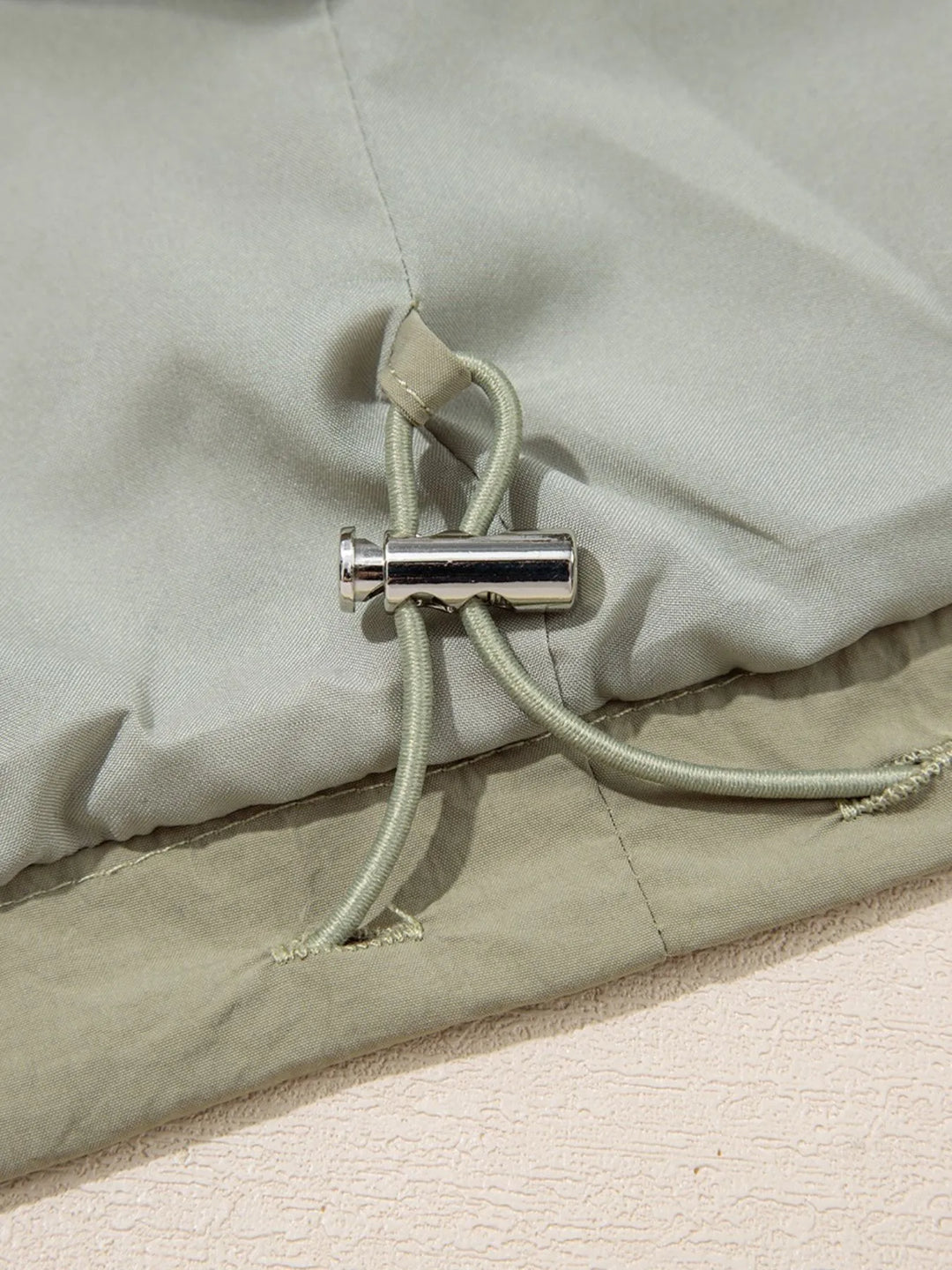 Zip Up Cropped Hooded Utility Jacket