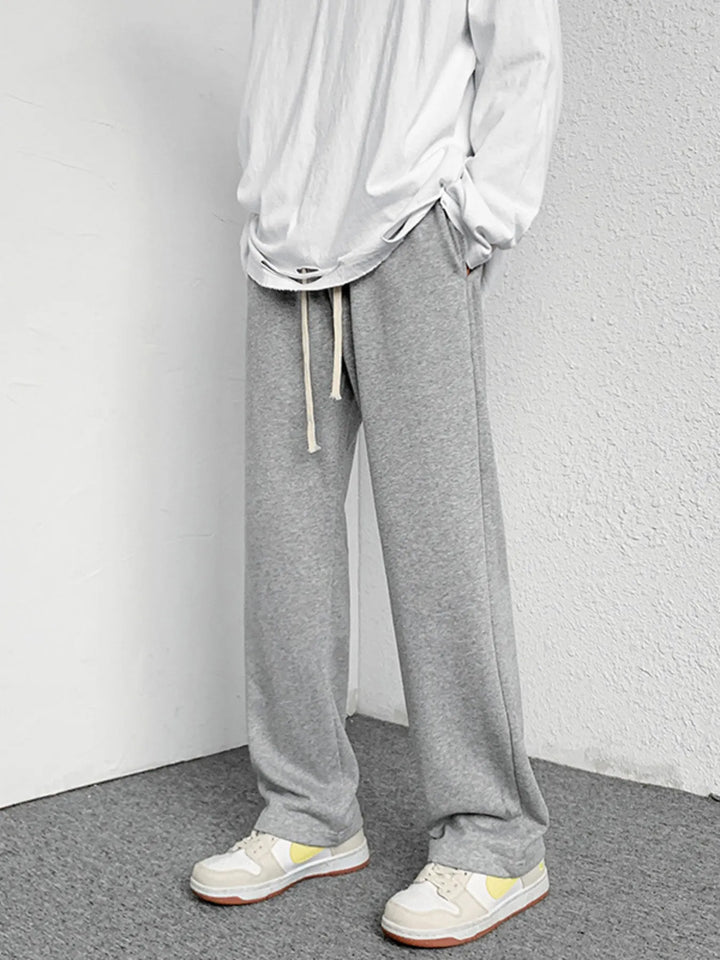 Men's Drawstring Wide Leg Pants