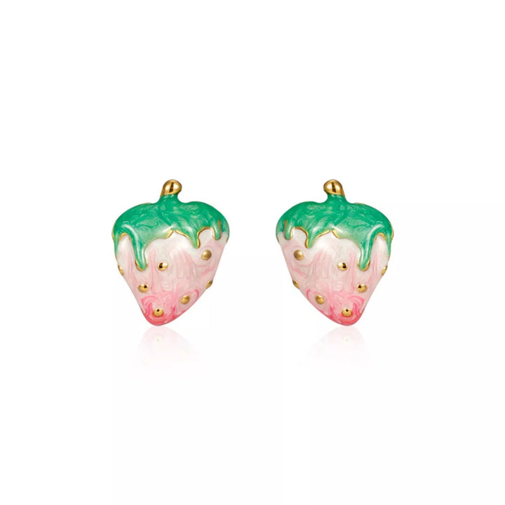 Colorful Strawberry Stud Earrings